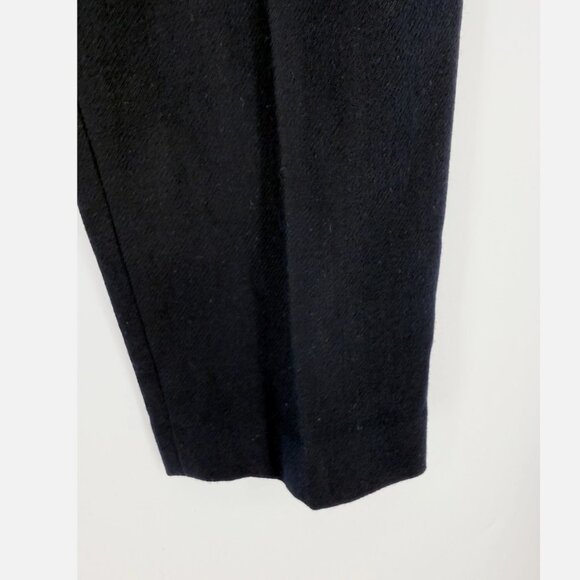DKNY Petite NWT NAVY BLUE WOOL HIGH RISE PANTS SZ 6 - Picture 3 of 6